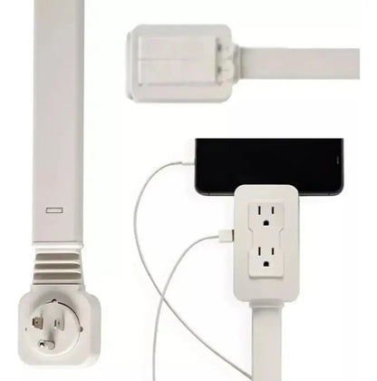 EnchufeFlex 360™ - Extensor de Pared Inteligente Giratorio 180°